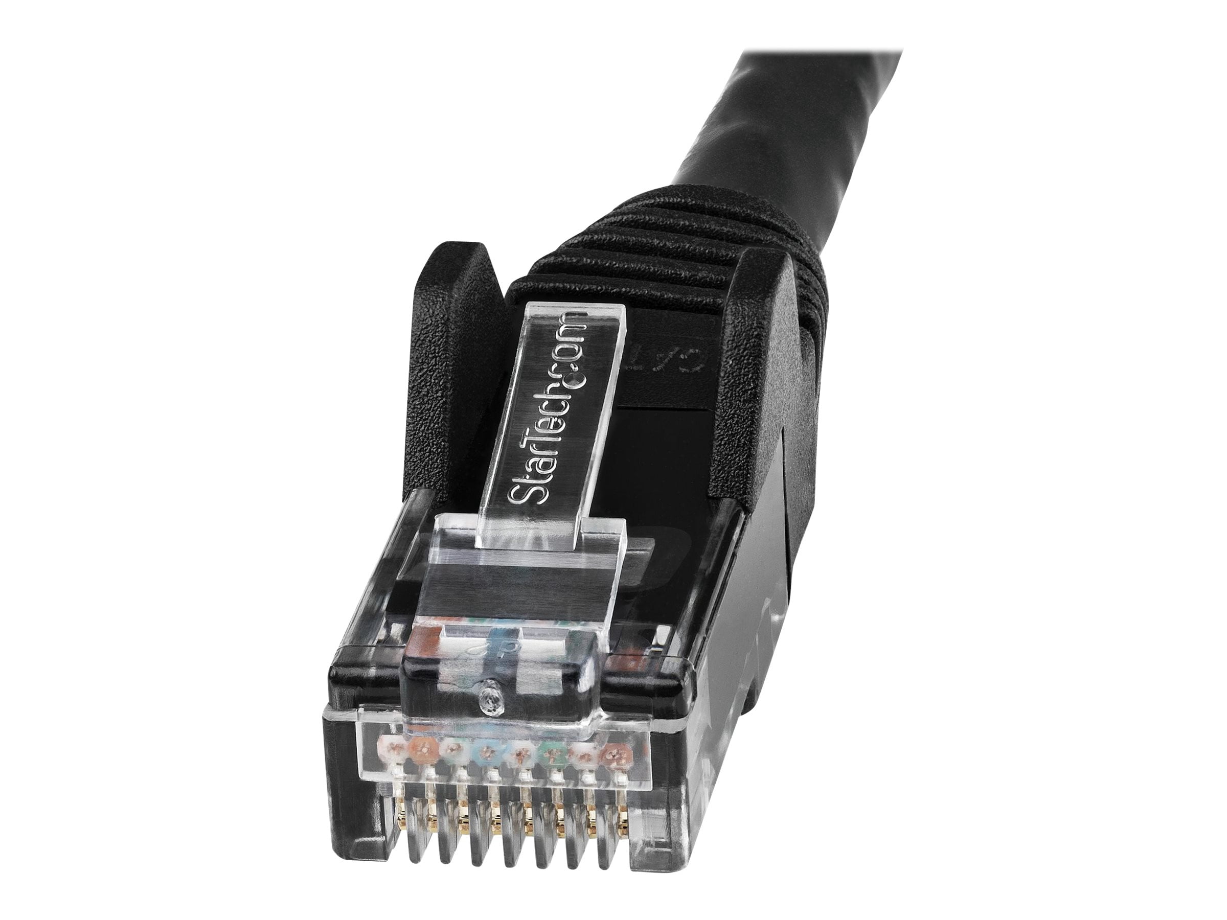StarTech 50ft (15m) CAT6 Ethernet Cable - LSZH (Low Smoke Zero Halogen) - 10 Gigabit 250Mhz 100W PoE RJ45 UTP Network Patch Cord Snagless w/Strain Relief - Black CAT 6, ETL Verified (N6LPATCH50BK)