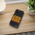 thumbnail image 5 of DistinctInk Clear Hybrid Case for Apple iPhone 15 Pro Max (6.7" Screen) - Lie To Myself But Never Believe Me - Shockproof Protection, 5 of 9