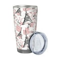 thumbnail image 2 of KLL Paris Print 40oz Stainless Steel Insulated Car Cup with Spillproof Lid - Keep Your Drink Hot or Cold on the Go-Without Straw, 2 of 8