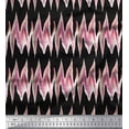 thumbnail image 1 of Soimoi Crepe Silk Fabric Zig Zag Abstract Print Sewing Fabric Yard 42 Inch Wide, 1 of 3