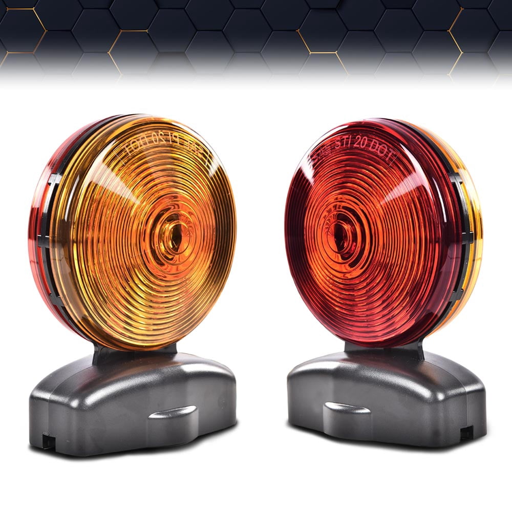 PIT66 12V Magnetic Towing Tow Light Kit Trailer RV Tow Dolly Tail Towed Car Boat Truck