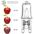 thumbnail image 3 of 10 Pcs G9 28w/40w Dimmable 370 Lumen C Rated Halogen Bulbs, 3 of 5