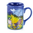 thumbnail image 3 of Gibson Home Beachcomber 4 Piece 16 Ounce Stoneware Mug Set in Assorted Designs, 3 of 6