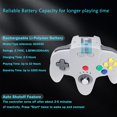 thumbnail image 2 of 2.4 GHz Wireless N64 Switch Online Controller, USB Receiver & N64 Receiver, Compatible with Windows PC iOS Mac Raspberry Pi, N64 / Switch Online/NSO - (Rechargeable) (Plug and Pl, 2 of 7
