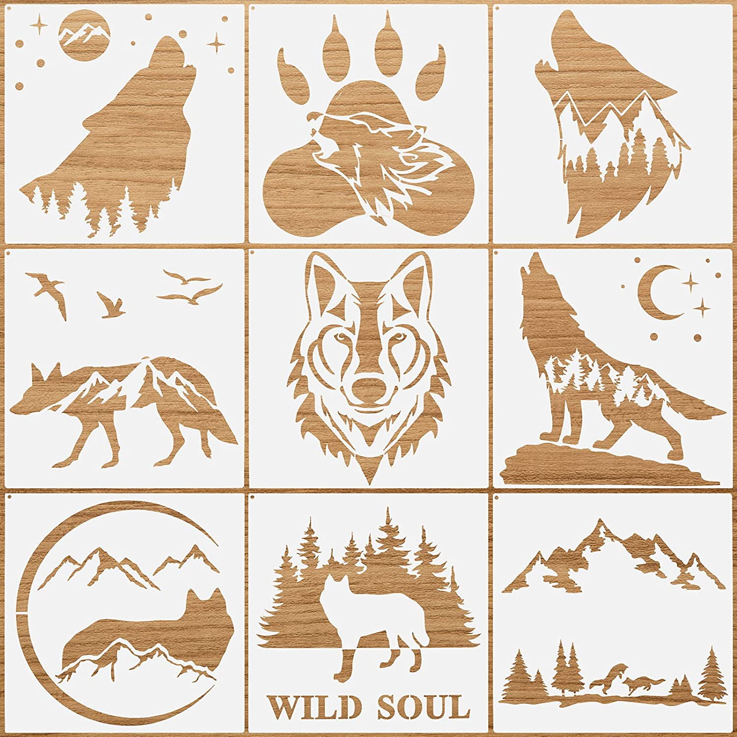 Pieces Forest Wolf Stencils Mountain Forest Wolf Stencils Reusable Woodland Animal Stencil Mylar Reusable Forest Stencils With Metal Open Ring For Painting On Wood Wall Home Decorations Walmart Canada Pieces Forest Wolf Stencils Mountain Forest Wolf Stencils Reusable Woodland Animal Stencil Mylar Reusable Forest Stencils With Metal Open Ring For Painting On Wood Wall Home Decorations Walmart Canada