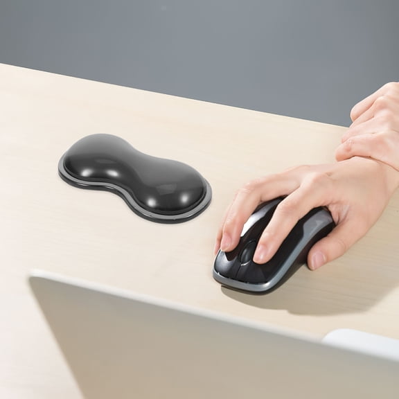 WEUVEB Silicone Mouse Wrist Rest Pad with Smooth and Non- Base for Comfortable Office and Home Computer Use