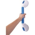 thumbnail image 3 of Carex Suction Shower Grab Bar, 16" Ultra Grip Handle, Dual Locking, 75 lb Weight Capacity, 3 of 9