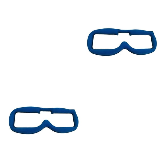 Bewildely Cómodo acolchado de esponja en la placa frontal para gafas Quad 2piezas Azul