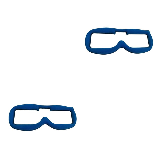 Bewildely Cómodo acolchado de esponja en la placa frontal para gafas Quad 2piezas Azul