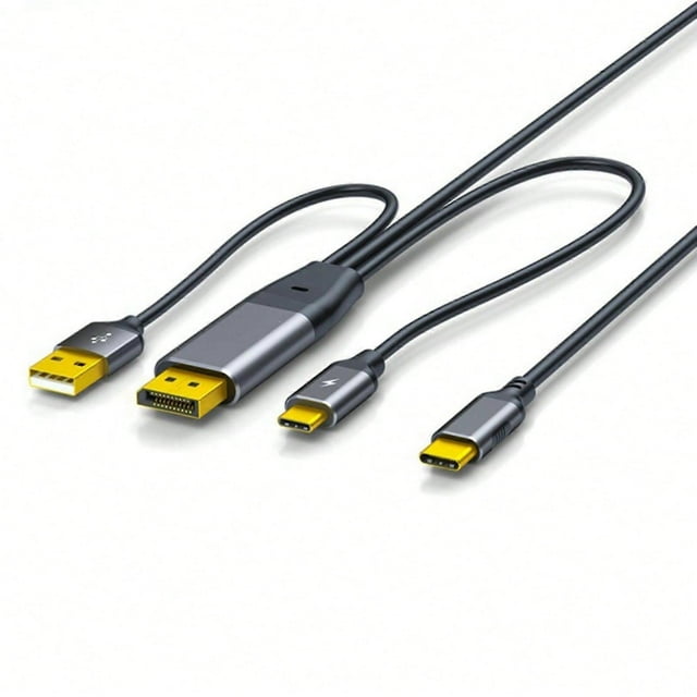 USB C To DisplayPort 4K@60Hz Cable Touch Function Support For Nreal Xreal L Mobile Screens VR Glasses Gaming Systems