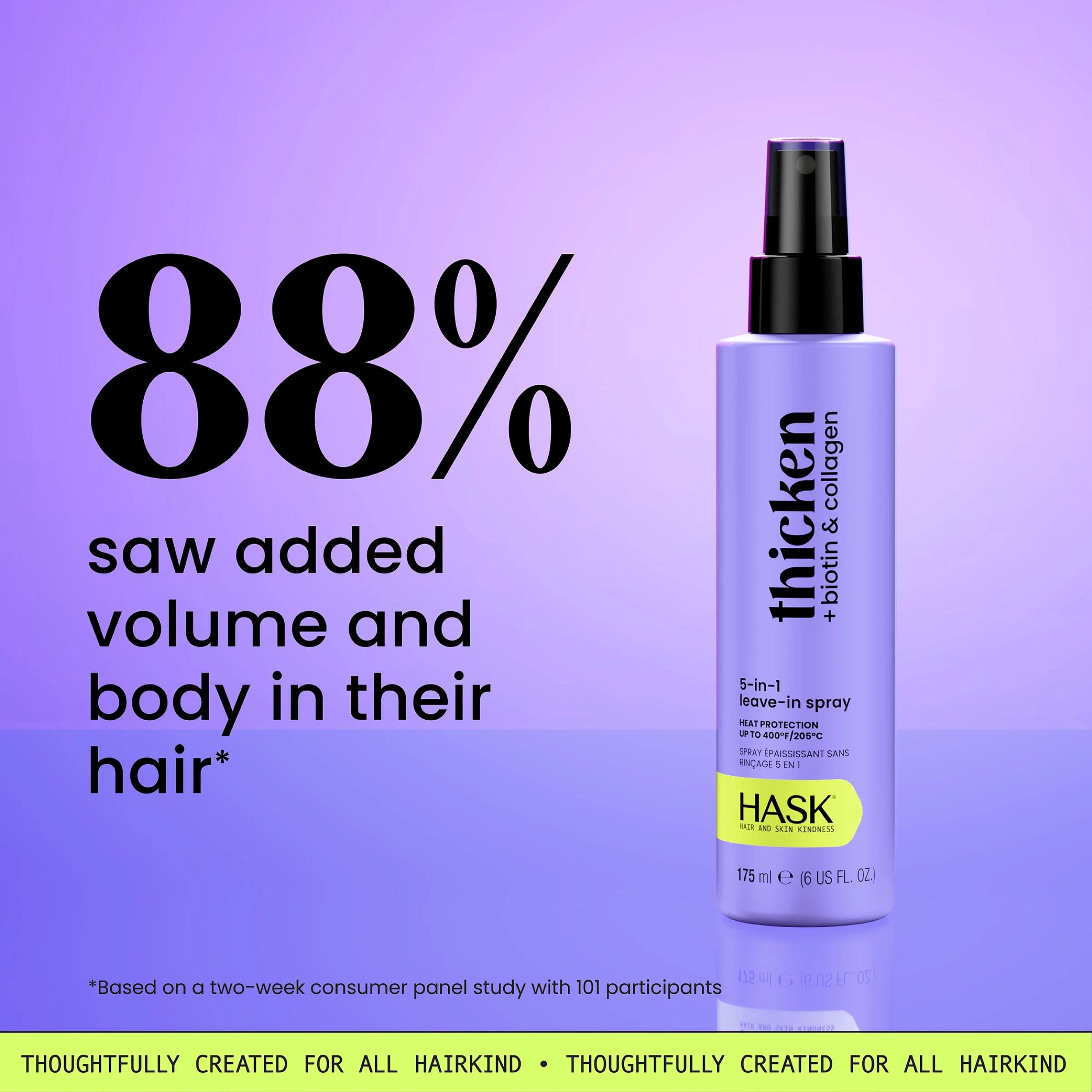 (6 pack) Hask Biotin Boost Thickening 5-in-1 Leave-in Spray, 6 fl oz