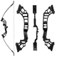 thumbnail image 3 of Clianle Juego de Arco Recurvo para Entrenamiento de Caza de 51", Kit para Principiantes Adultos con 6 Flechas y Accesorios de Tiro con Arco, 30 Lb, Negro, 3 of 14