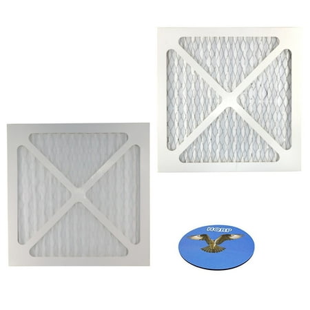 HQRP 2-pack Air Filter 12x12x1 for Home and Office HVAC System (Heating, Ventilation and Air Conditioning), MERV 6 Rating + HQRP