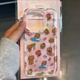 thumbnail image 2 of Funda de teléfono de playa Sexy negra de Hello Kitty para iPhone 16 15 14 13 12 11 Pro Max XR XS MAX 7 8 Plus Y2K Pink Girl Laser ShiningCover, 2 of 5