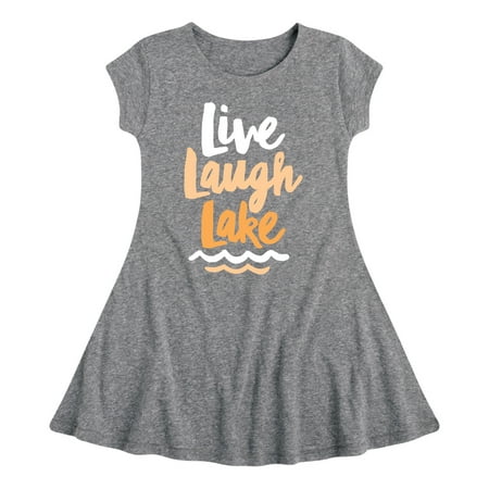 

Instant Message - Live Laugh Lake - Toddler And Youth Girls Fit And Flare Dress