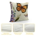 thumbnail image 4 of Nawypu  Outdoor Garden Decoration Bee/Butterfly/Dragonfly/Ladybug Pillow Case Leaf/Lavender/Flower Decorative Throw Pillow Covers, 4 of 5