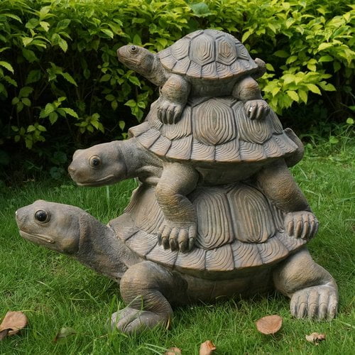 HI-LINE GIFT LTD. STACKED TURTLE FAMILY