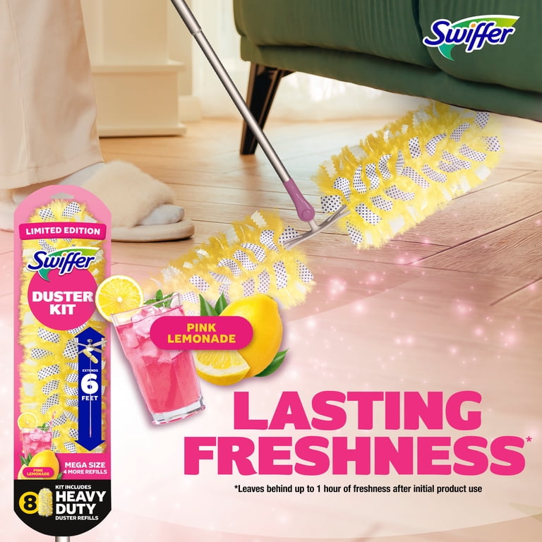 Swiffer Heavy Duty 6 Ft Extendable Duster Kit, Pink Lemonade photo 8