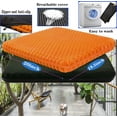 thumbnail image 2 of Extra-large gel seat cushion, suitable for long periods of sitting, super large and thick, for back, sciatica, buttocks, tailbone pain relief, suitable for office, wheelchair, car, chaise lounge, sta, 2 of 4