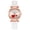 Blanc, variante sur Montre pour Femmes à Cadran Cœur, Plaque, Anti-Rayures, Similicuir, Montre-Bracelet Décontractée pour Filles pour Voyage