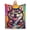 50x40, variant on Cool Husky Pop Art Blanket Colorful Dog Throw Blanket Soft Cozy Flannel Funny Husky Music Style Blanket Teen Room Decor Gift 50x40