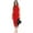 Red, variant on Sarong Women Solid Plain Beach Swimsuit Wrap One Size Sheer Cover Up White