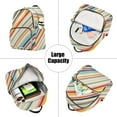 thumbnail image 5 of FORMRS Mini Backpack Purse for Women Travel Daypack Casual Shoulder Bag, Striped Pattern, 5 of 7