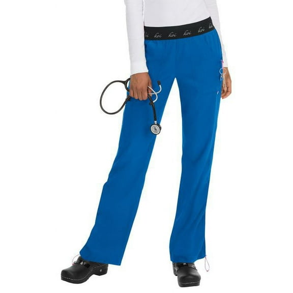 Koi Lite Womens 720 Logo Elastic Waistband Pant-Royal Blue-L