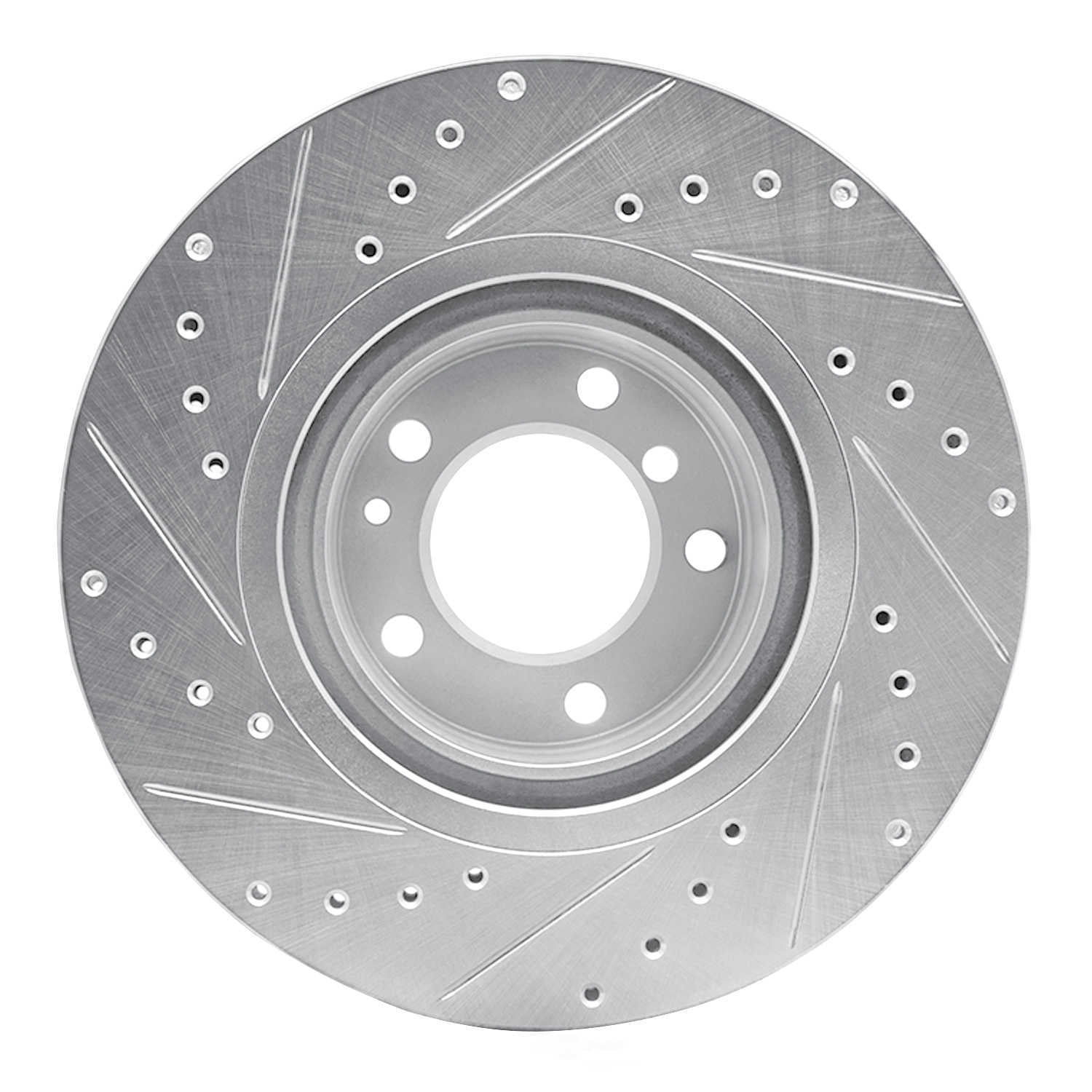 Dynamic Friction Company 631-31033R DFC Brake Rotor - Drilled And Slotted - Silver
