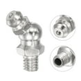 thumbnail image 4 of Uxcell Nickel-Plated Iron 45 Degree Hydraulic Grease Fitting M6 x 1mm Thread 10 Pack, 4 of 5
