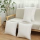 thumbnail image 1 of Cojín de cabecero con núcleo de almohada | Soporte de poliéster suave | Exterior de lana transpirable | Resistente al encogimiento de la desvanecencia por arrugas | Lavable a máquina | 50 x 50 cm, 1 of 6