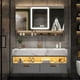 thumbnail image 1 of Bathroom Furniture Solid Wood Cabinet With Sink Wash Basin With And Mirror Vanity Toilet Simple Modern Washbasin Light Luxury Sl My Lux Decor Round, 1 of 6