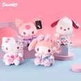 thumbnail image 2 of Sanrio Kawaii Pink Hello Kitty Kuromi Melody Cinnamoroll Peach Blossom Series Stuffed Toy Christmas Halloween Day Gift, 2 of 9
