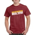 thumbnail image 4 of Washington DC Retro Repeat - Sports Team City Pride Tailgating T Shirt - Large - Garnet, 4 of 7