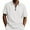 White, variant on Men's Polo Shirts With Collar Big And Tall Under $10 Summertime Fashion Elasticity Casual Loose Half Zipper Lapel Short Sleeve