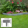thumbnail image 2 of Paquete de 10 piezas grises Valla de plástico balcón macetero rectangular jardín césped suelo vegetal retención valla de piedra de imitación a prueba de césped tamaño ANGGREK Otros, 2 of 8