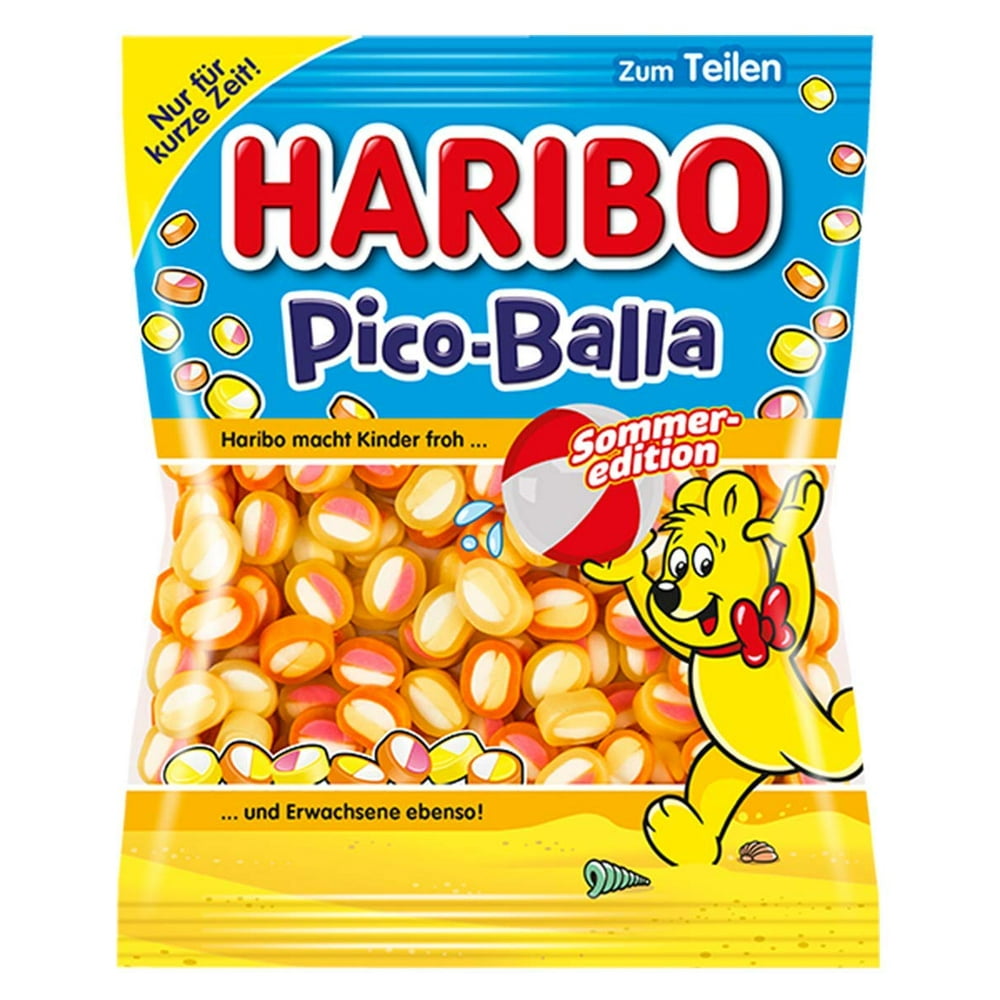 Haribo PicoBalla Sommer Edition Soft Gummy Candies Original from Germany 175g/6.17oz Walmart