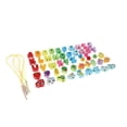 thumbnail image 4 of Juguete de cordón de de madera, juego de de cuerda para manualidades DIY para cumpleaños, niño pequeño 51 CUTICAT juegos de enhebrar cuentas, 4 of 7