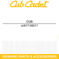 thumbnail image 2 of CUB CADET 917-05017 Pinion Input Gear Volunteer FIS EFI Diesel 4x4 4x2 47G 477, 2 of 5