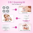 thumbnail image 2 of Afeitadora eléctrica 3 en 1 para mujer, sistema masajeador facial, cepillo facial de limpieza para pierna cara cuerpo labios brazo Xemadio LL-1167, 2 of 7