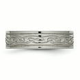 thumbnail image 3 of Titanium Flat Laser Etched Celtic Knot 6mm Polished Band, 3 of 9