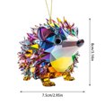 thumbnail image 2 of Cartoon Hedgehog And Dog 2D Acrylic Car Rearview Charm Backpack Hanging Ornament Pendant Accessory, 2 of 5