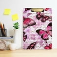 thumbnail image 6 of FMSHPON Flowers Butterflies Clipboard Hardboard Wood Nursing Clip Board and Pull for Standard A4 Letter 13x9 inches, 6 of 7
