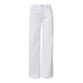 thumbnail image 2 of HOWPAY Women'S Jeans Wide Leg High Waisted Solid Color Vintage Stretchy Denim Pants with Pockets Straight Leg Relaxed Streetwear Baggy Pants White L, 2 of 5