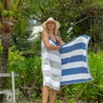 thumbnail image 6 of Aston & Arden Reversible Beach Towel 35x70 Grey/Blue, 6 of 6