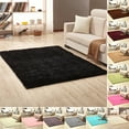 thumbnail image 1 of HEVIRGO Solid Color Rectangle Thicken Carpet Rug Floor Mat Living Room Bedroom Decor,Rose Red 100*200cm, 1 of 10