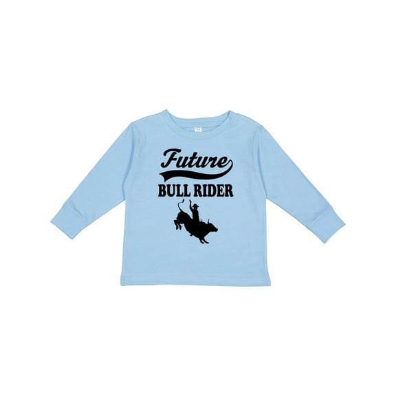 Inktastic Future Bull Rider Rodeo Riding Boys Long Sleeve Toddler T-Shirt