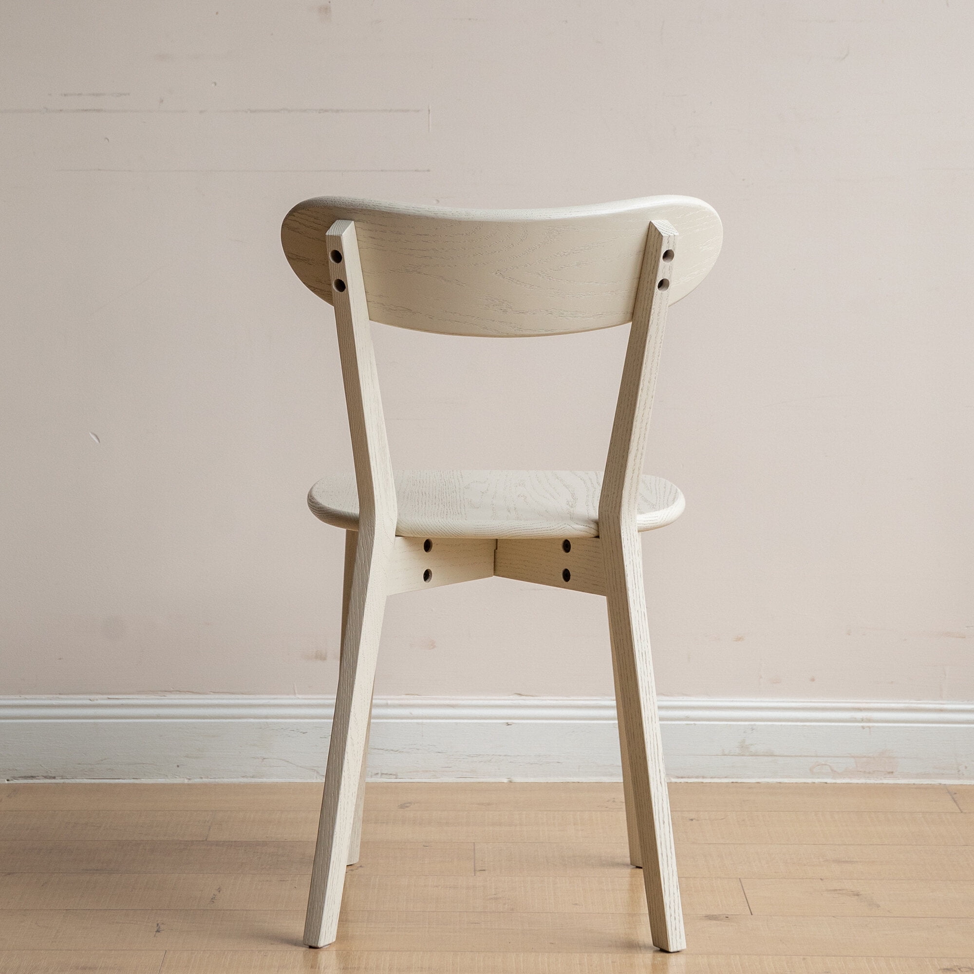 Dining Chairs (White) Dining Chair Wooden FAS Grade Oak Wood Made in North America Dirt-free Wood Chair Solid Chair Table Chair Wooden Living Room Chair Simple And Natural 47.5 * 55.5 * 78cm,Wooden