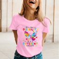 thumbnail image 4 of WILLBEST T-Shirt Graphique Surdimensionné Femmes Printemps Été Imprimé Manches Courtes Col Rond T-Shirt Haut, 4 of 4