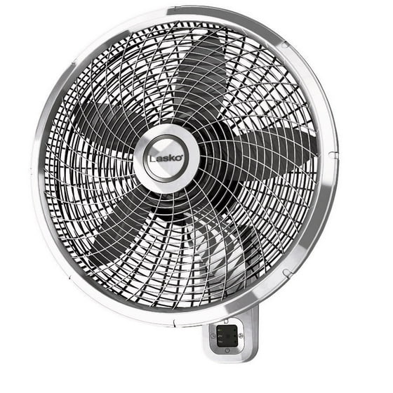 Lasko Oscillating Wall Mount Fan 18 In Dia 3 Sd Electric 5 Blade White